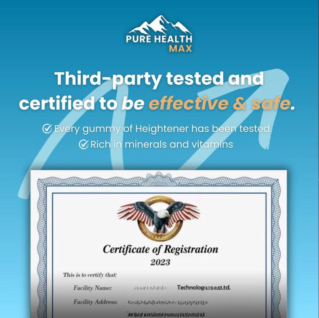 Pure Health MAX Heightener Gummies